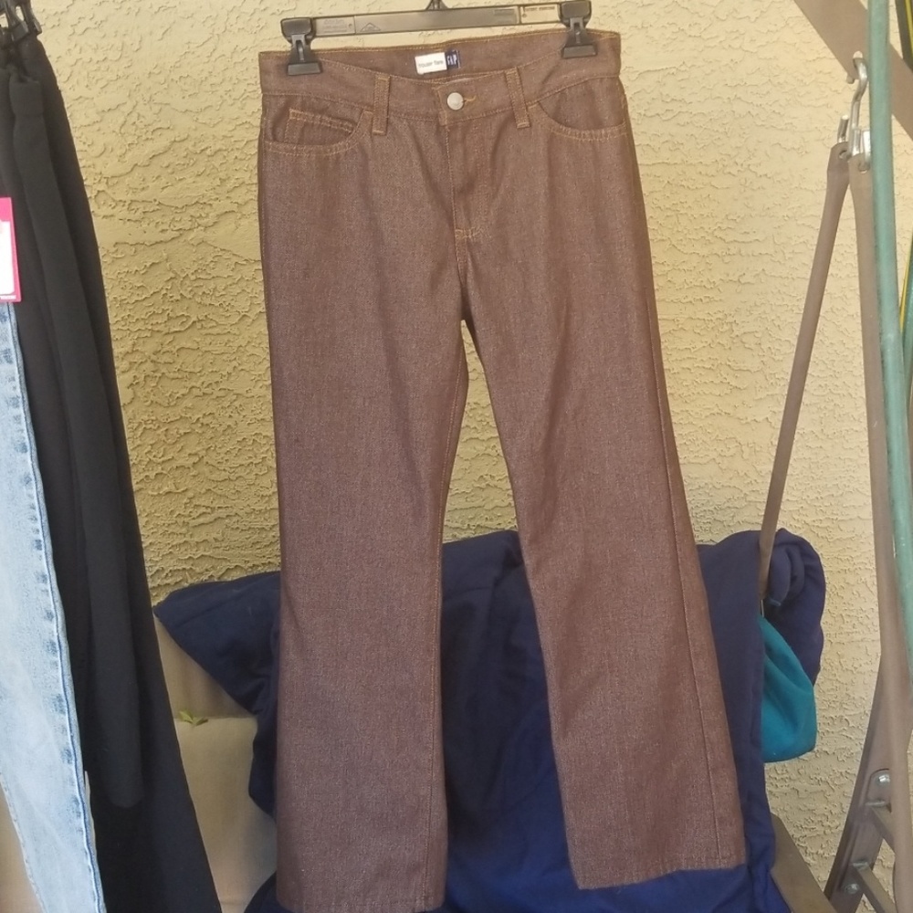 Brown Gap trouser flare vdnt015 jeans